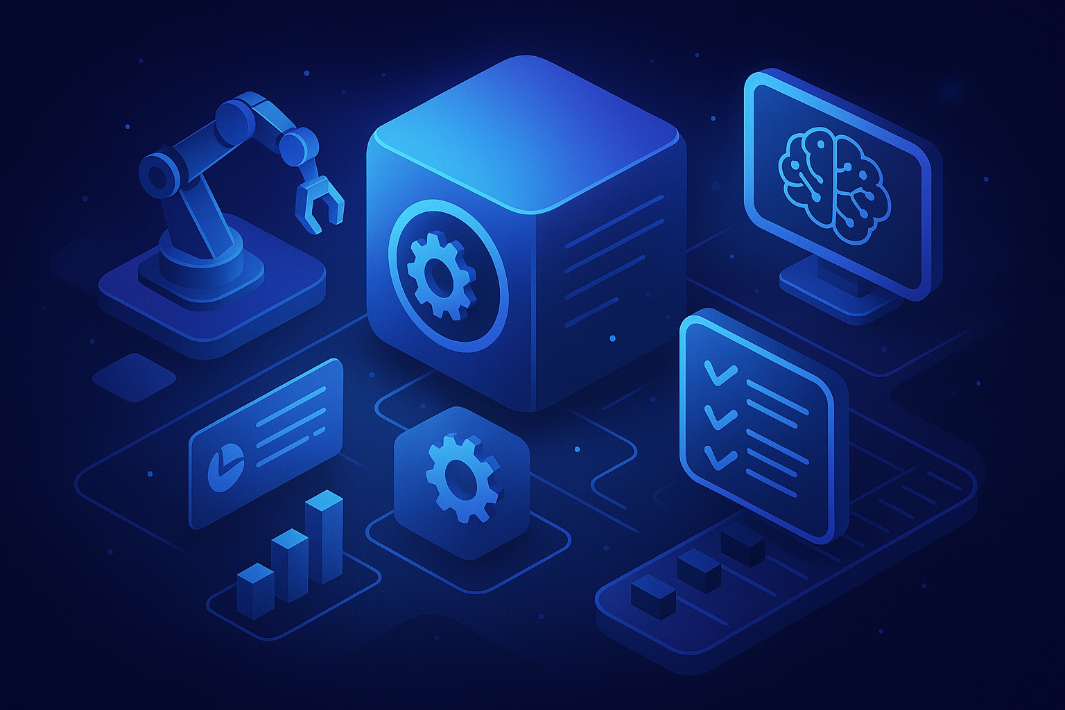 Europonta — hi-tech automation illustration